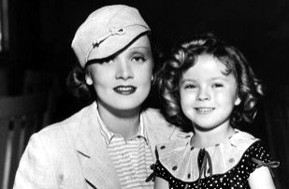 Marlene Dietrich & Shirley Temple, c. 1934